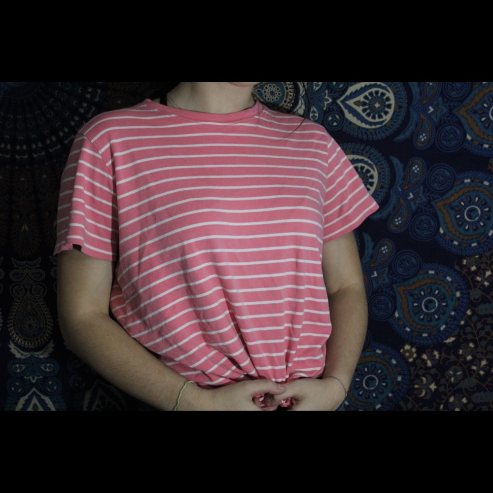 Striped pink top